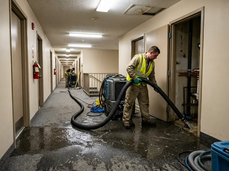 multi-unit-apartment-hallway-f-005 — frequently asked questions, Emergency Burst Pipe Water Extraction & Removal in Beaufort…